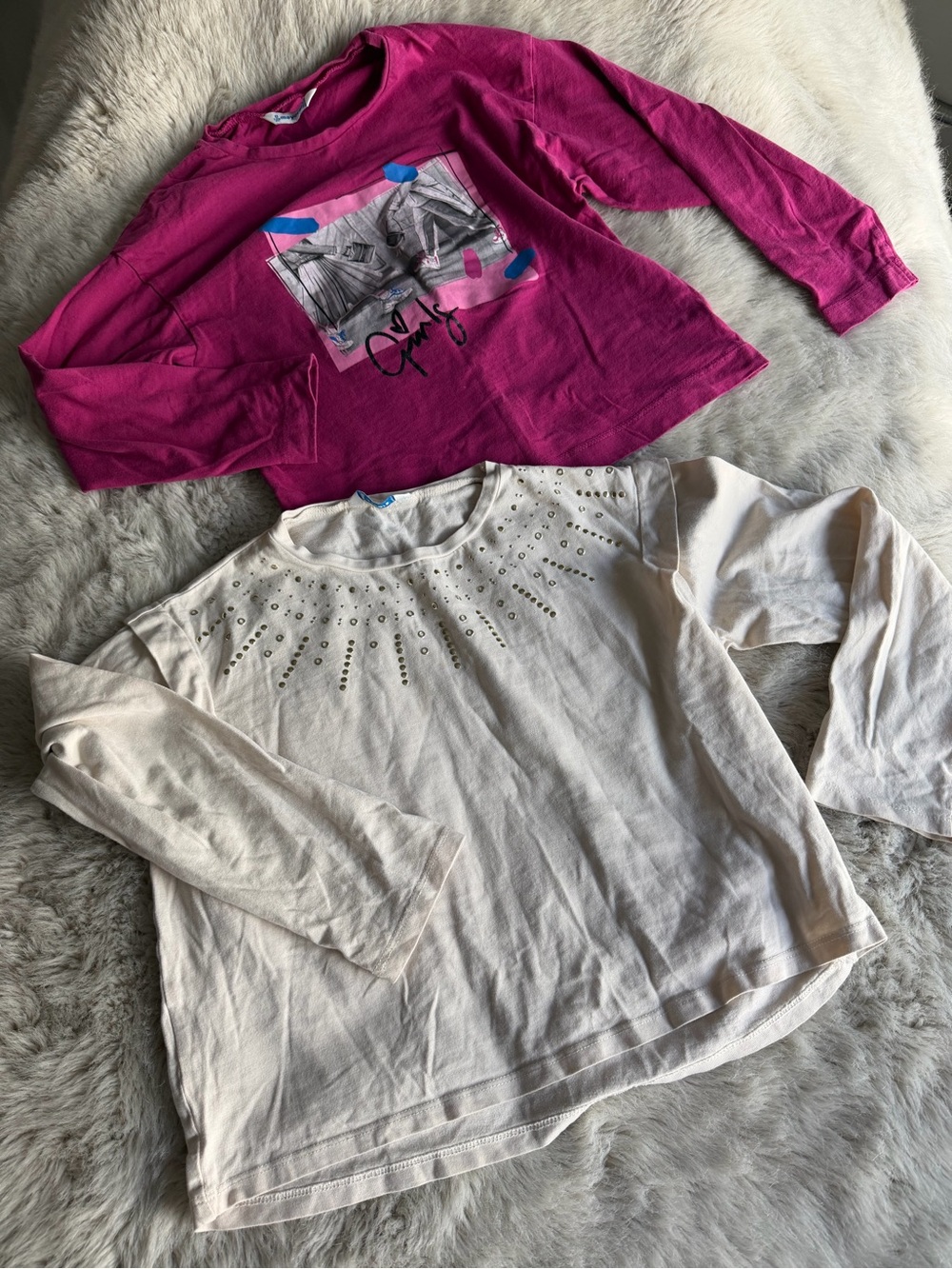 Mayoral long sleeve shirt girl 8 years old. Set of 2